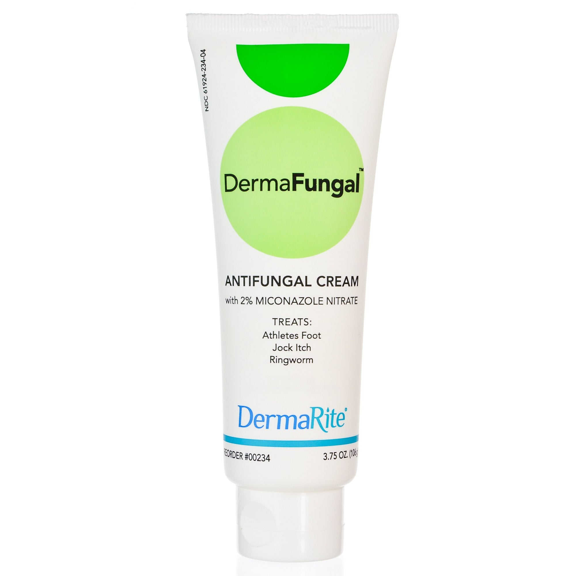 DermaFungal Miconazole Nitrate Antifungal Cream-Antifungal DermaFungal 2% Strength Cream 3.75 oz. Tube