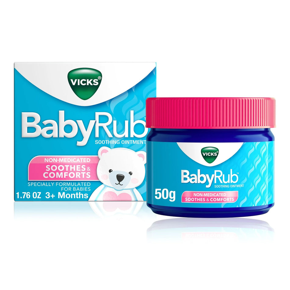 Vicks BabyRub Soothing Ointment-Children's Chest Rub Vicks BabyRub Ointment 1.7 oz.