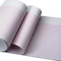 Welch Allyn ECG Recording Paper-Recording Chart Paper Welch Allyn Z-Fold Red Grid