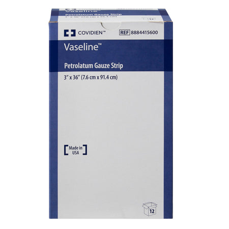 Vaseline Petrolatum Impregnated Dressing, 3 x 36 Inch-Petrolatum Impregnated Dressing Vaseline Strip 3 X 36 Inch Sterile