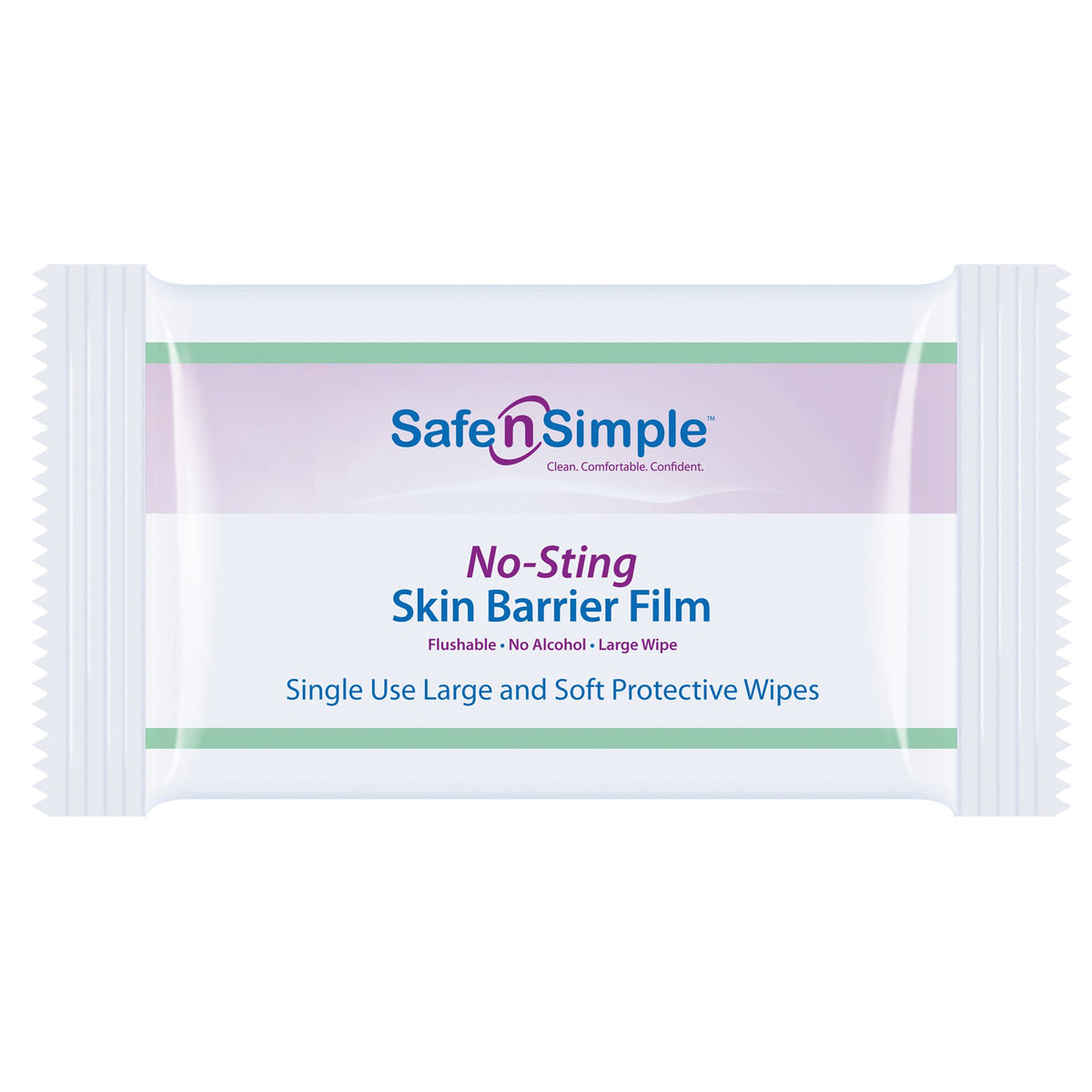 Safe N Simple No-Sting Skin Barrier Wipe, 5 x 7 Inch - Personal Hygiene>Skin Care>Prep Pads and Swabsticks - Safe N Simple