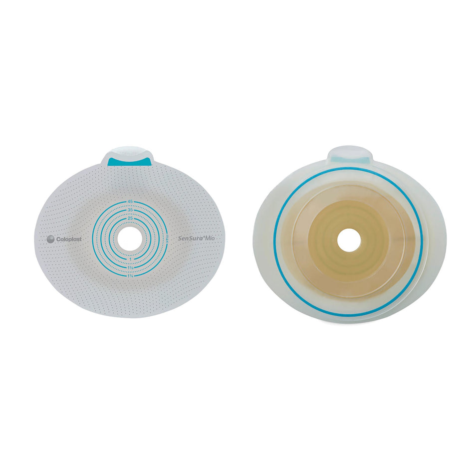 SenSura Mio Flex Ostomy Barrier With 3/8-2 11/16 Inch Stoma Opening-"Ostomy Barrier SenSura Mio Flex Trim to Fit, Extended Wear Elastic Adhesive 70 mm Flange Yellow Code System 3/8 to 2-11/16 Inch Opening"