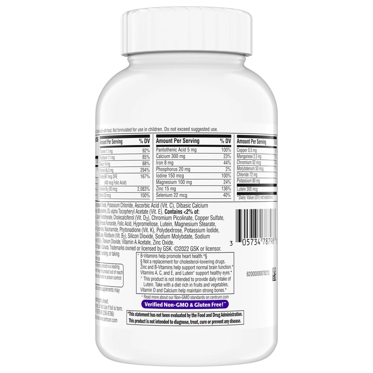 Centrum Minis Women 50+ Multivitamin/Multimineral Supplement Tablet-Multivitamin Supplement Centrum Women 50+ Tablet 160 per Bottle