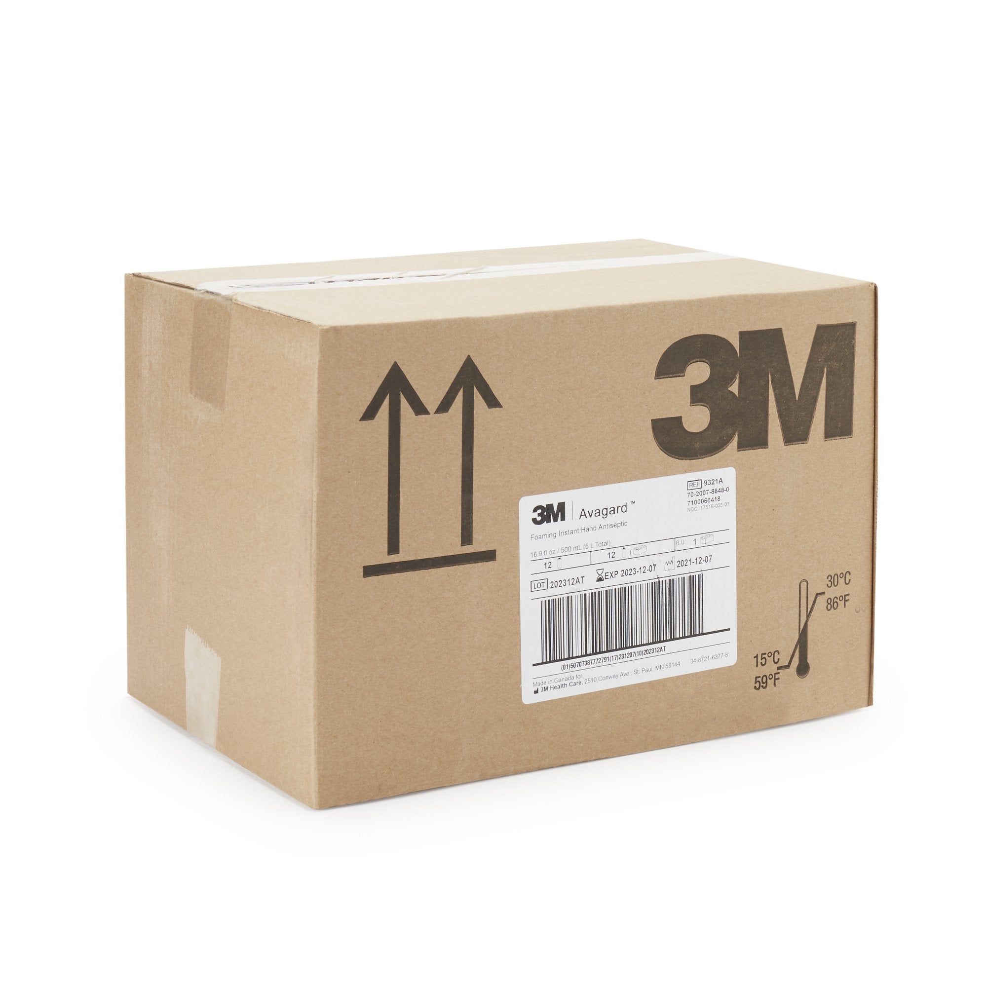 3M Avagard Hand Sanitizer-Hand Sanitizer 3M Avagard 16.9 oz. Ethyl Alcohol Foaming Pump Bottle