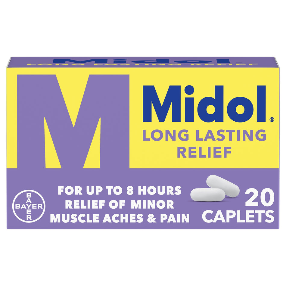 Midol Long Lasting Relief Caplets-Cramp Relief Midol� 650 mg Strength Capsule 20 per Bottle