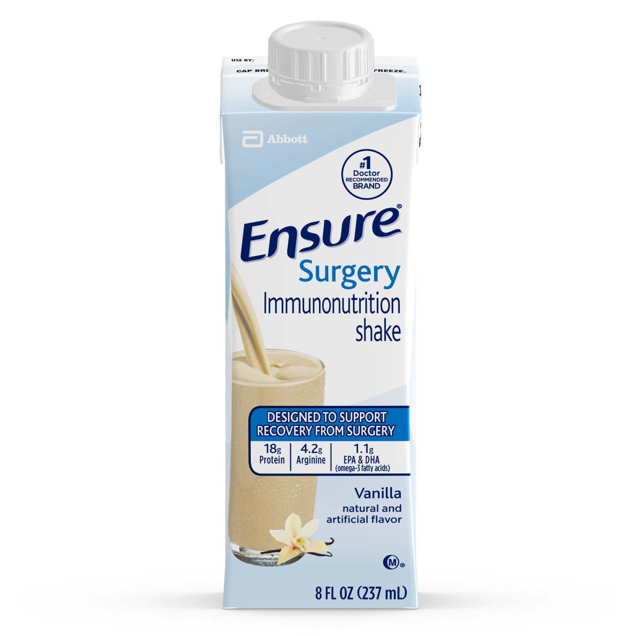 Ensure® Surgery Vanilla Immunonutrition Shake, 8-ounce carton - Nutritionals and Feeding Supplies>Nutritionals>Oral Supple...