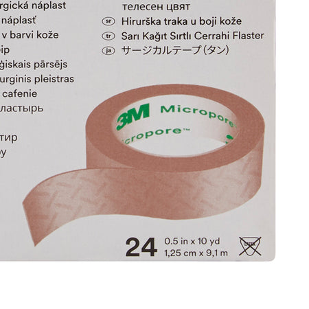 3M� Micropore� Paper Medical Tape, 1/2 Inch x 10 Yard, Tan-Medical Tape 3M� Micropore� Tan 1/2 Inch X 10 Yard Paper NonSterile