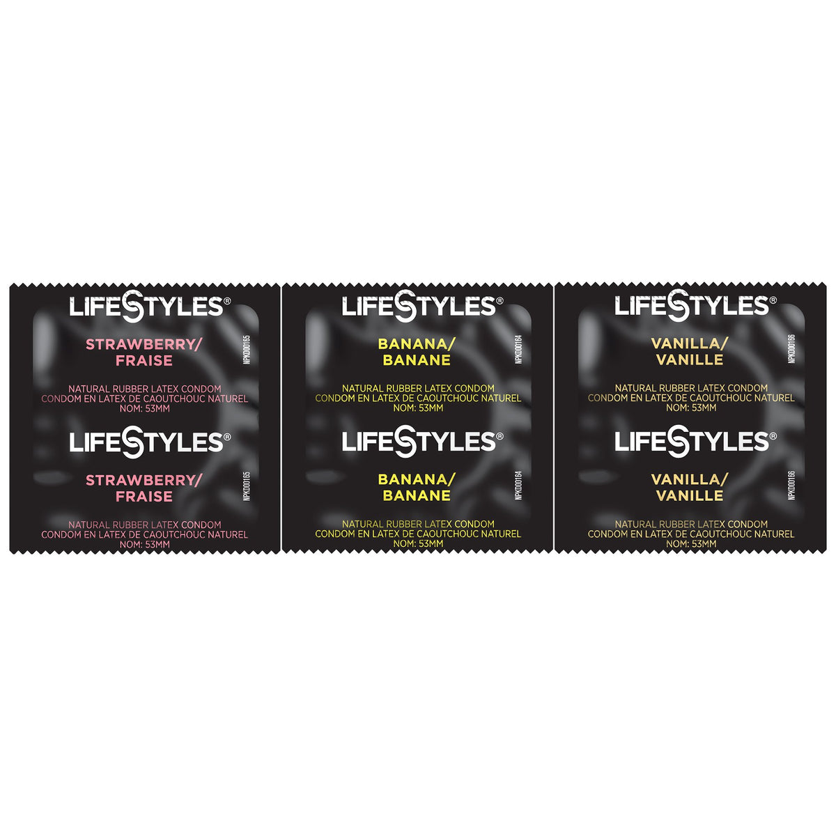 Lifestyles Lubricated Latex Condom, Assorted Flavors-"Condom Lifestyles Assorted Flavors Lubricated One Size Fits Most 1,008 per Case"