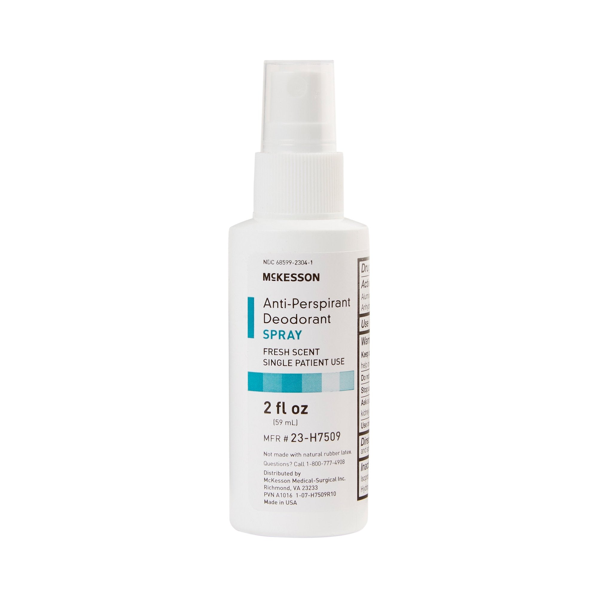 McKesson Antiperspirant / Deodorant, 2 oz. Spray-Antiperspirant / Deodorant McKesson Spray 2 oz. Fresh Scent