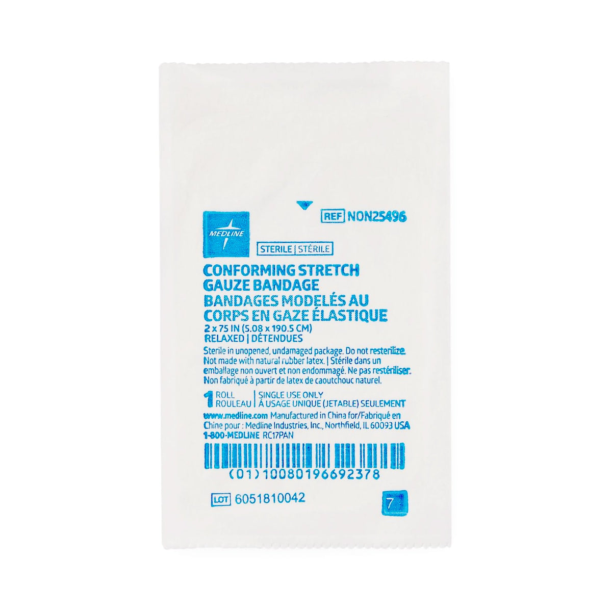Sof-Form Sterile Conforming Bandage, 2 x 75 Inch-Conforming Bandage Sof-Form 2 X 75 Inch 1-Ply Sterile 1 per Pack