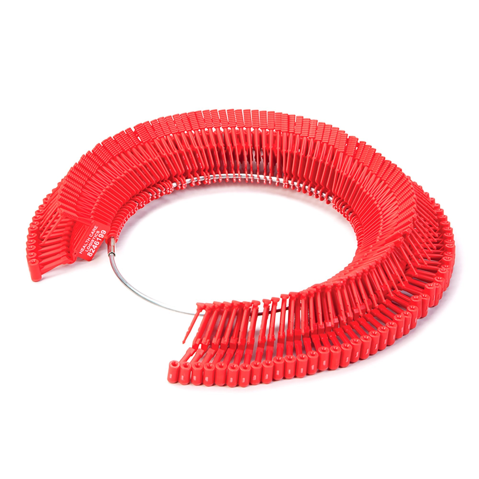 Spring-Lok Padlock Seal-Padlock Seal Health Care Logistics Numbered Red Plastic 1-1/2 X 1-7/8 Inch