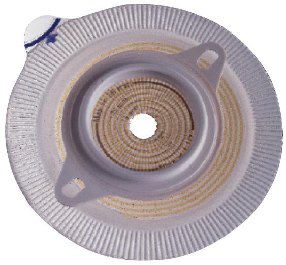 Assura Colostomy Barrier With Inch Stoma Opening-"Ostomy Barrier Assura Xpro Precut, Extended Wear Silicone Based Adhesive 40 mm Flange Green Code System Synthetic Resin 3/4 Inch Opening"