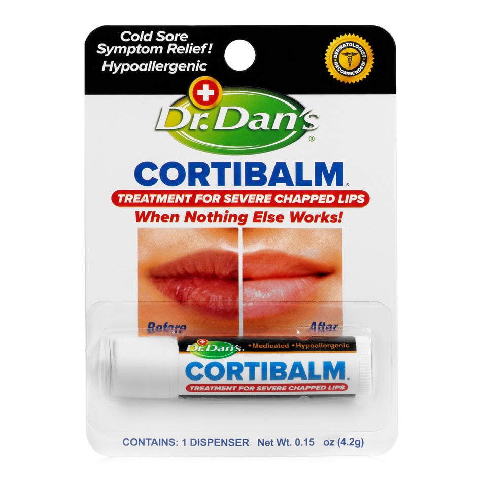 Dr. Dan's CortiBalm Lip Balm-Lip Balm Dr. Dan's CortiBalm 0.14 oz. Tube