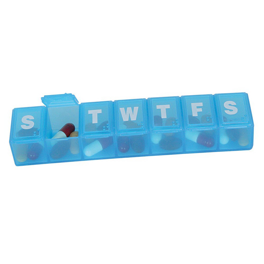 EZY Dose® Classic Weekly Pill Organizer, Large Compartments, 1 x 1.25 x 6 Inch - Pharmaceuticals>Pharmacy Supplies>Pill Bo...