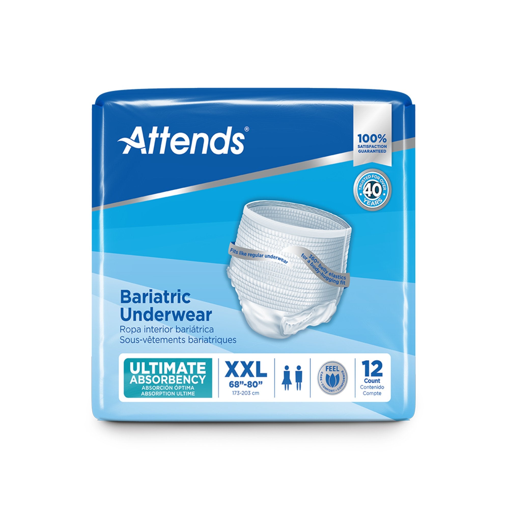 Attends® Bariatric Protective Underwear, 2X-Large - Incontinence>Adult Briefs and Protective Undergarments - Attends Healt...