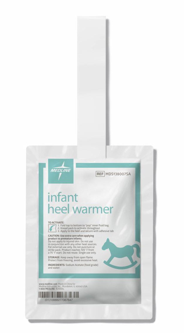 Instant Infant Heel Warmer Medline Heel One Size Fits Most Plastic Cover / Gel Disposable - Physical Therapy>Treatments>Ho...