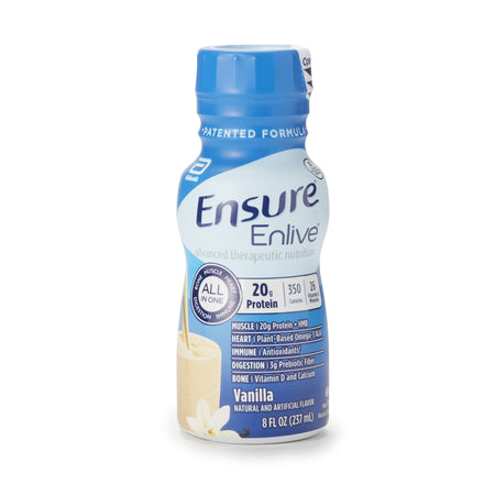 Ensure Enlive Vanilla Advanced Nutrition Shake, 8-ounce bottle-Oral Supplement Ensure Enlive Advanced Therapeutic Nutrition Shake Vanilla Flavor Liquid 8 oz. Bottle
