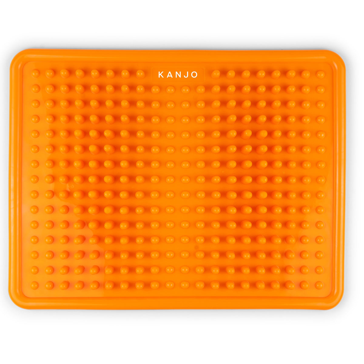 Kanjo Acupressure Foot Pain Relief Mat-Kanjo Acupressure Foot Mat Orange PVC Plastic 10-1/2 X 13-1/2 Inch