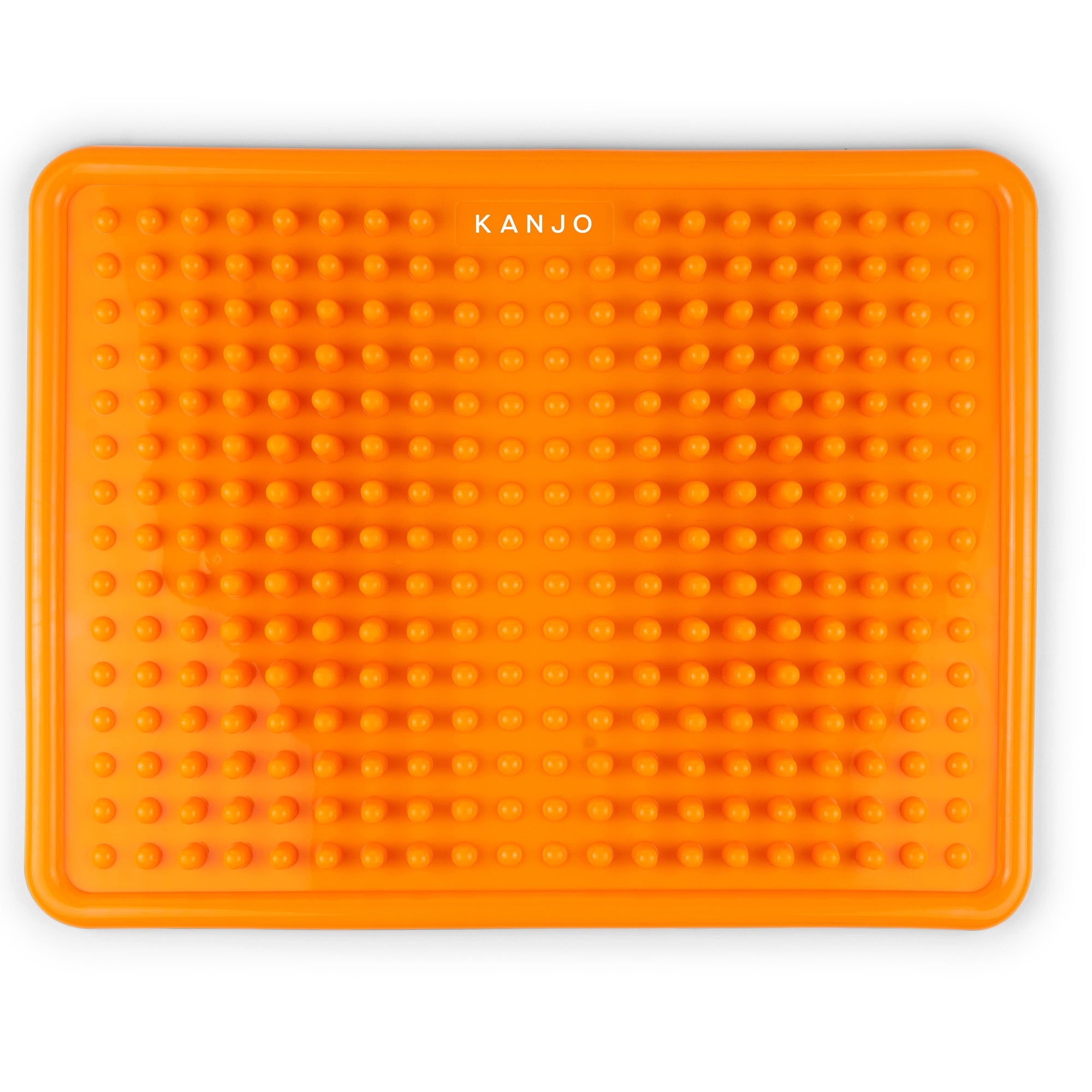 Kanjo Acupressure Foot Pain Relief Mat-Kanjo Acupressure Foot Mat Orange PVC Plastic 10-1/2 X 13-1/2 Inch