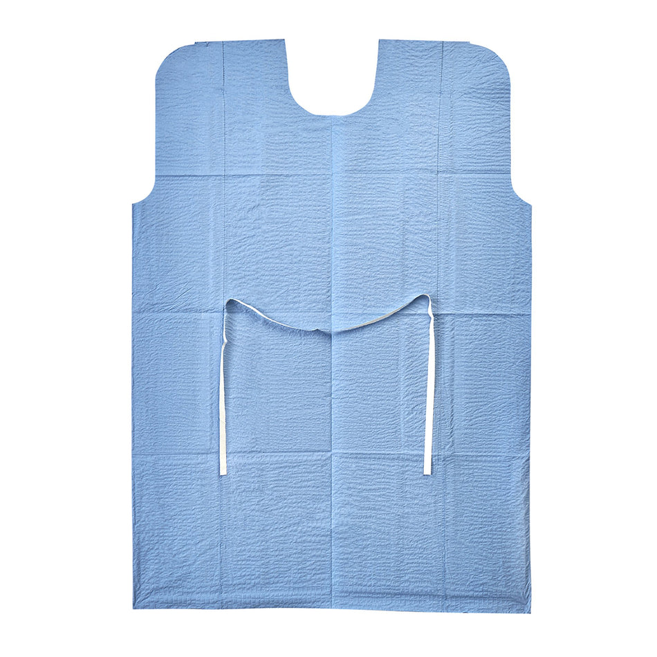 Graham Medical Patient Exam Gown, Medium/Large, Blue-Patient Exam Gown Medium / Large Blue Disposable