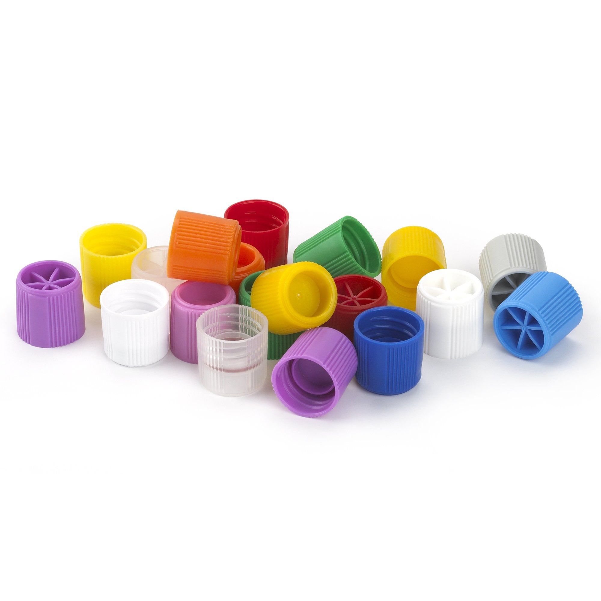 Tube Closure-Tube Closure Polypropylene Screw Cap Natural For Sample Tubes with External Threads NonSterile