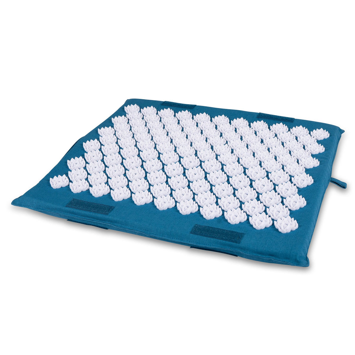 Kanjo Acupressure Memory Foam Foot Mat, Teal-Kanjo Acupressure Foot Mat Sapphire / White Cotton-Linen Fabric / Memory Foam / Plastic 14 X 16 Inch