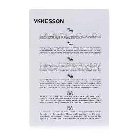 McKesson Jaeger Eye Test Chart-Vision Screening Card McKesson 12 Inch Distance Near Vision Testing