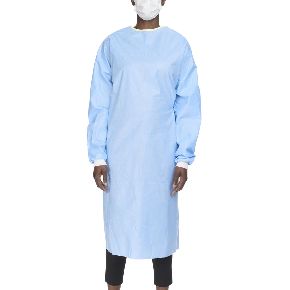 Evolution 4 Non-Reinforced Surgical Gown, Large-Non-Reinforced Surgical Gown with Towel Evolution 4 Large Blue Sterile Not Rated Disposable