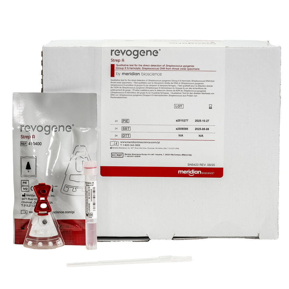 Respiratory Test Kit Revogene® Strep A Strep A Test 24 Tests CLIA Non-Waived