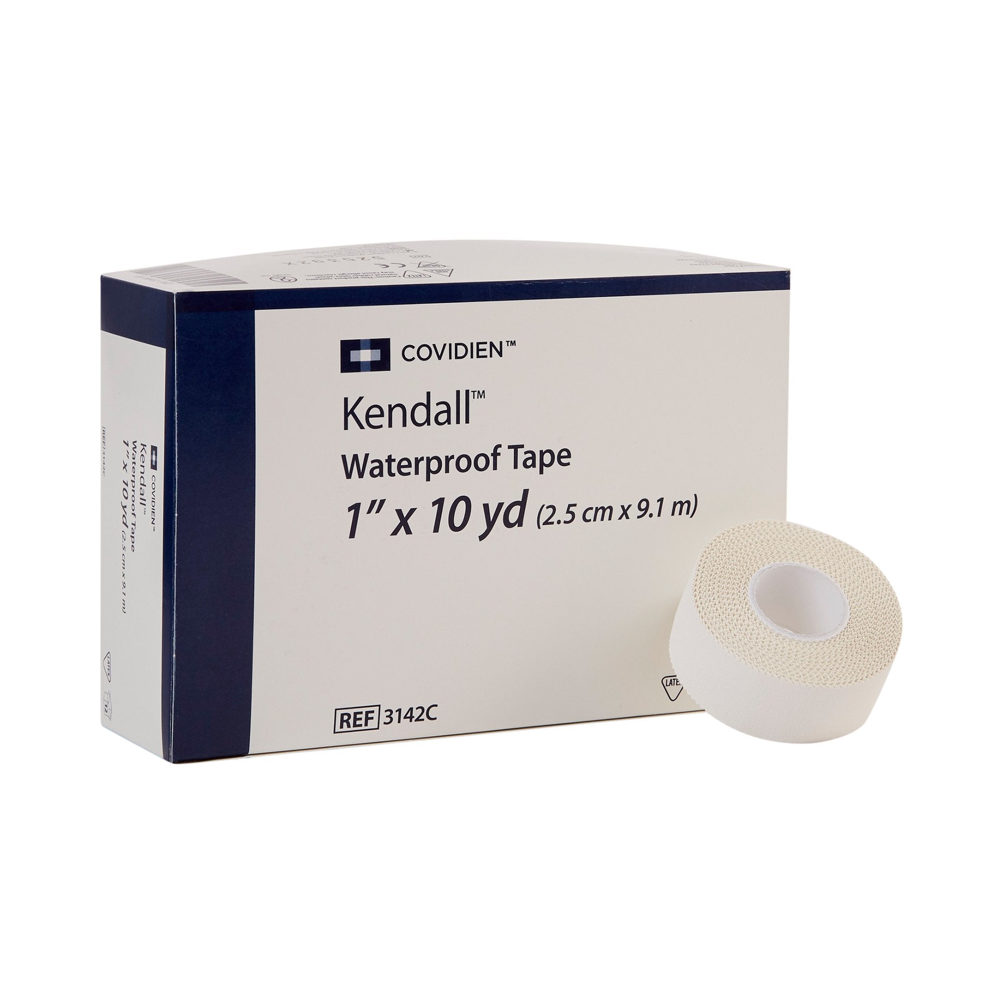 Kendall™ Cloth Medical Tape, 1 Inch x 10 Yard, White