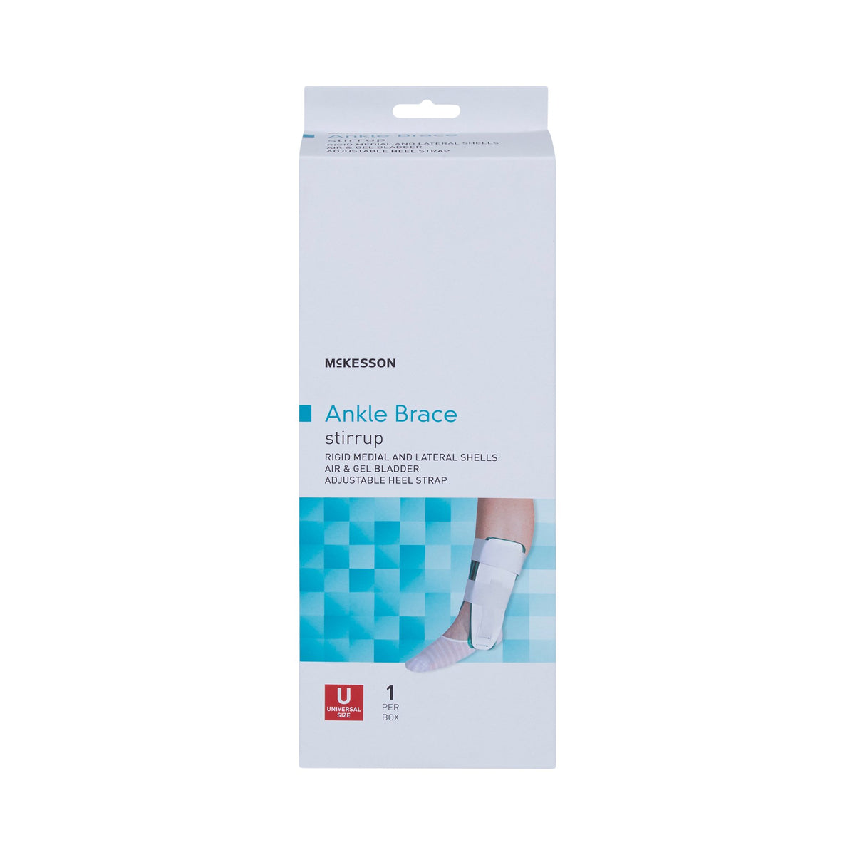 McKesson Ankle Stirrup, One Size Fits Most-Ankle Support McKesson One Size Fits Most Hook and Loop Strap Closure Foot