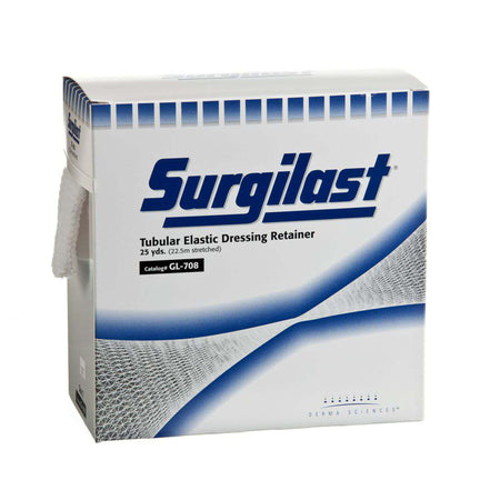 Surgilast Elastic Net Retainer Dressing, Size 7, 25 Yard-Elastic Net Retainer Dressing Surgilast Tubular Elastic 25 Yard Size 7 White Small Chest / Back / Perineum / Axilla NonSterile