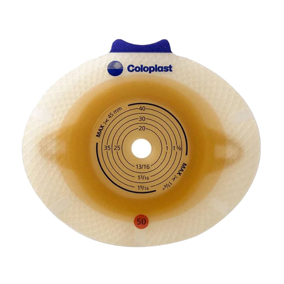 SenSura Click Ostomy Barrier With 3/8-1 Inch Stoma Opening-"Ostomy Barrier SenSura Click Trim to Fit, Standard Wear Double Layer Adhesive 50 mm Flange Red Code System 3/8 to 1-3/4 Inch Opening"