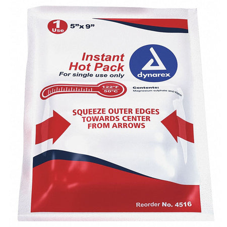dynarex� Instant Hot Pack, 5 x 9 Inch-Instant Hot Pack Dynarex General Purpose Plastic Cover Disposable