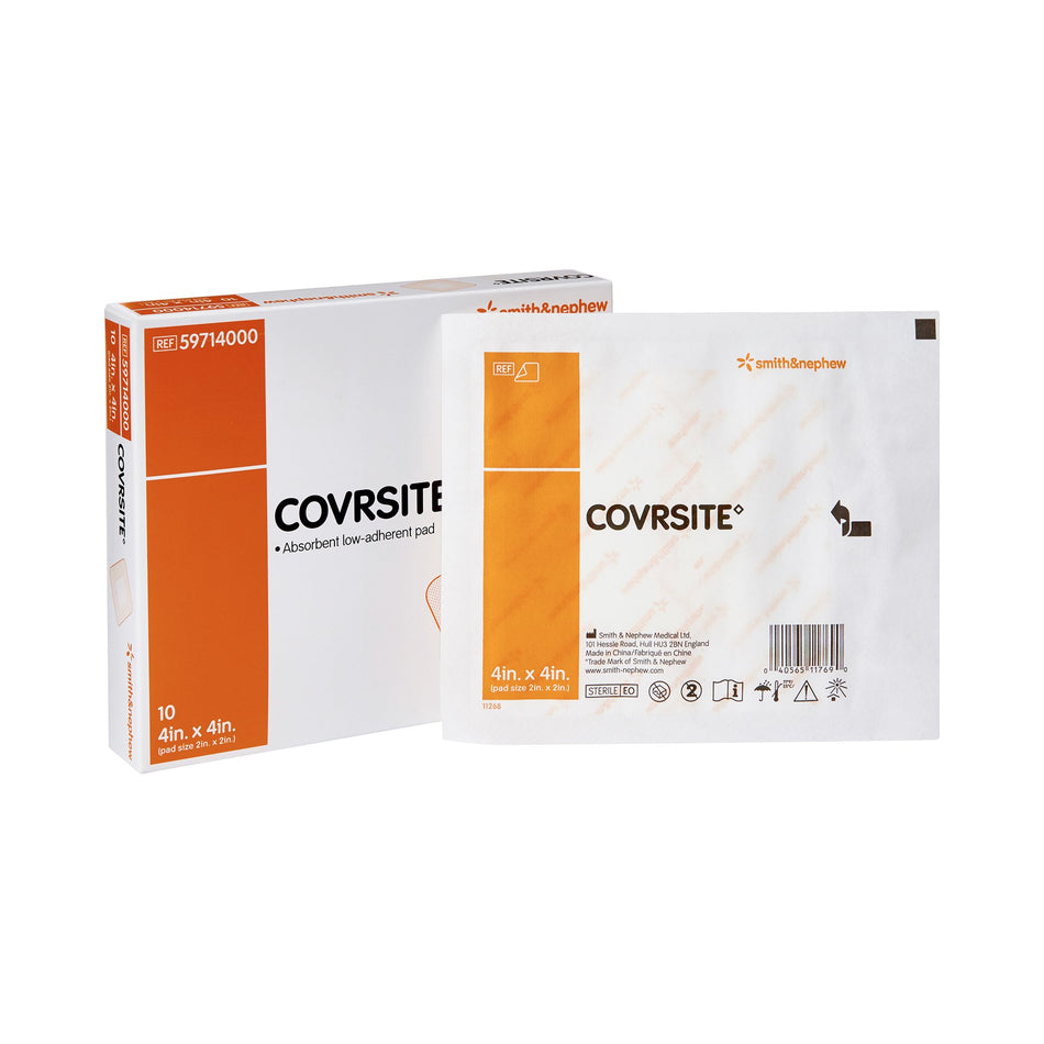 Covrsite Composite Dressing, 4 x 4 Inch-Composite Dressing Covrsite 4 X 4 Inch Square NonSterile