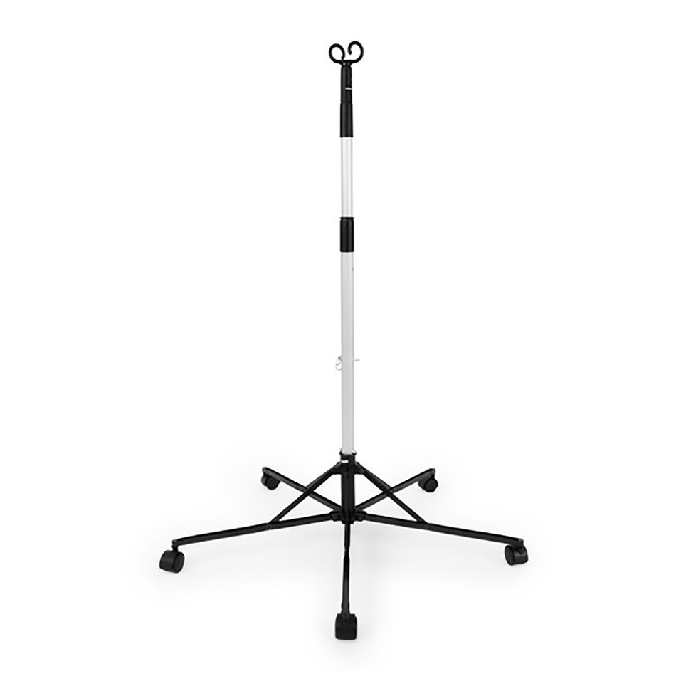 Pitch-It IV Pole Sr.-Disposable IV Stand Floor Stand 2 Hooks 5 Legs with Casters