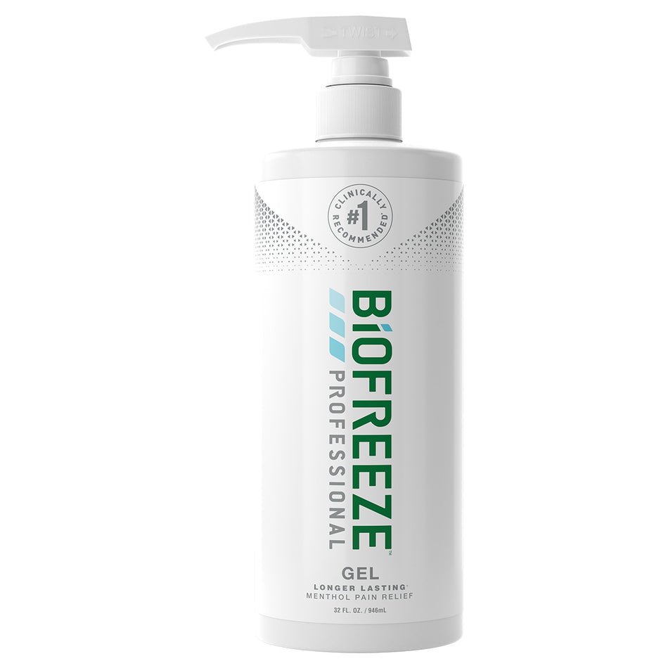Biofreeze Professional 5% Menthol Topical Pain Relief-Topical Pain Relief Biofreeze Professional 5% Strength Menthol Topical Gel 32 oz.
