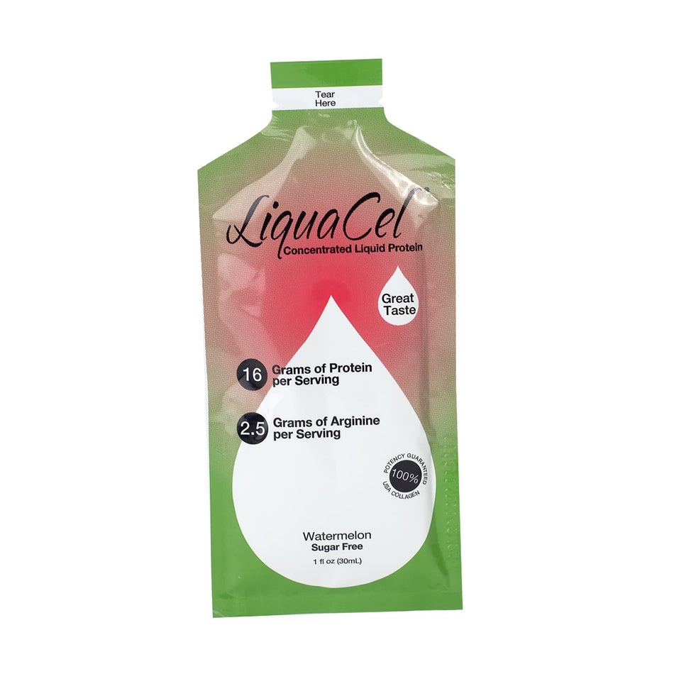 LiquaCel Watermelon Concentrated Liquid Protein-Oral Supplement LiquaCel Watermelon Flavor Liquid 1 oz. Individual Packet