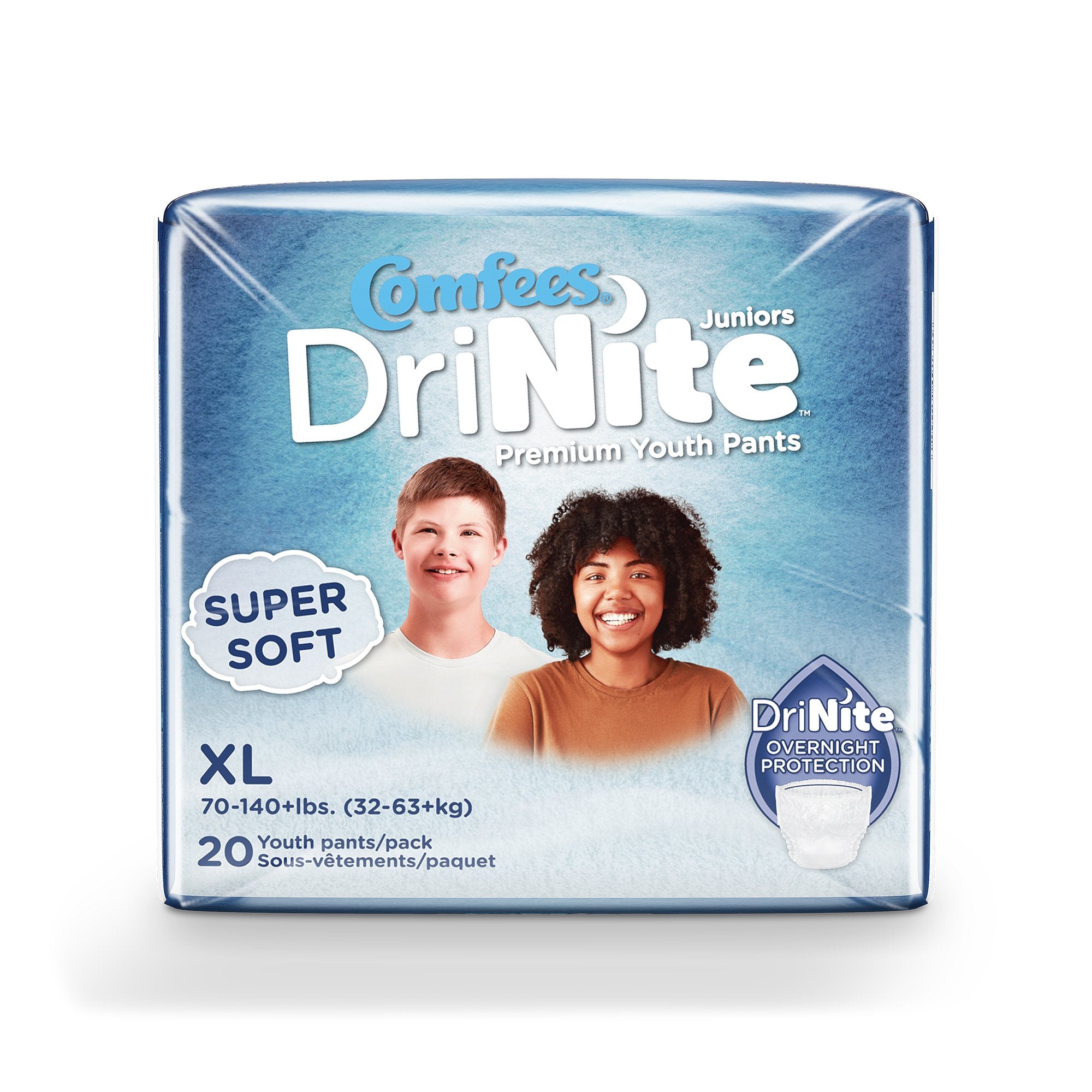Comfees® DriNite Juniors Youth Heavy Absorbent Underwear Large / Extra Large - Incontinence>Pediatric Diapers and Training...