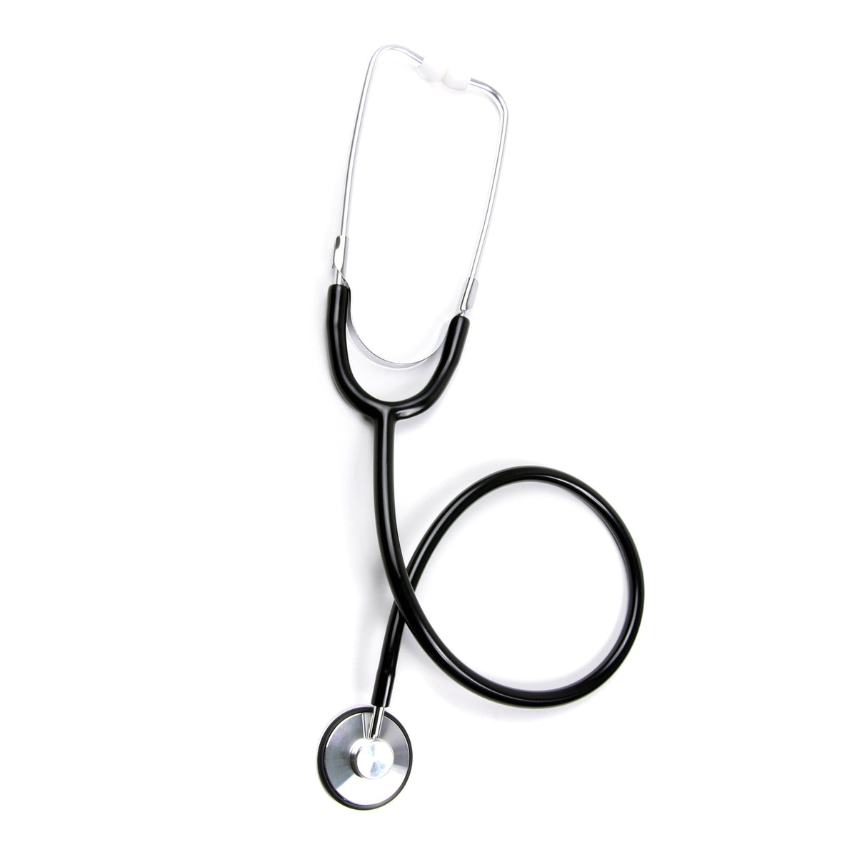 McKesson General Exam Stethoscope-General Exam Stethoscope McKesson Black 1-Tube 21 Inch Tube Single Sided Chestpiece