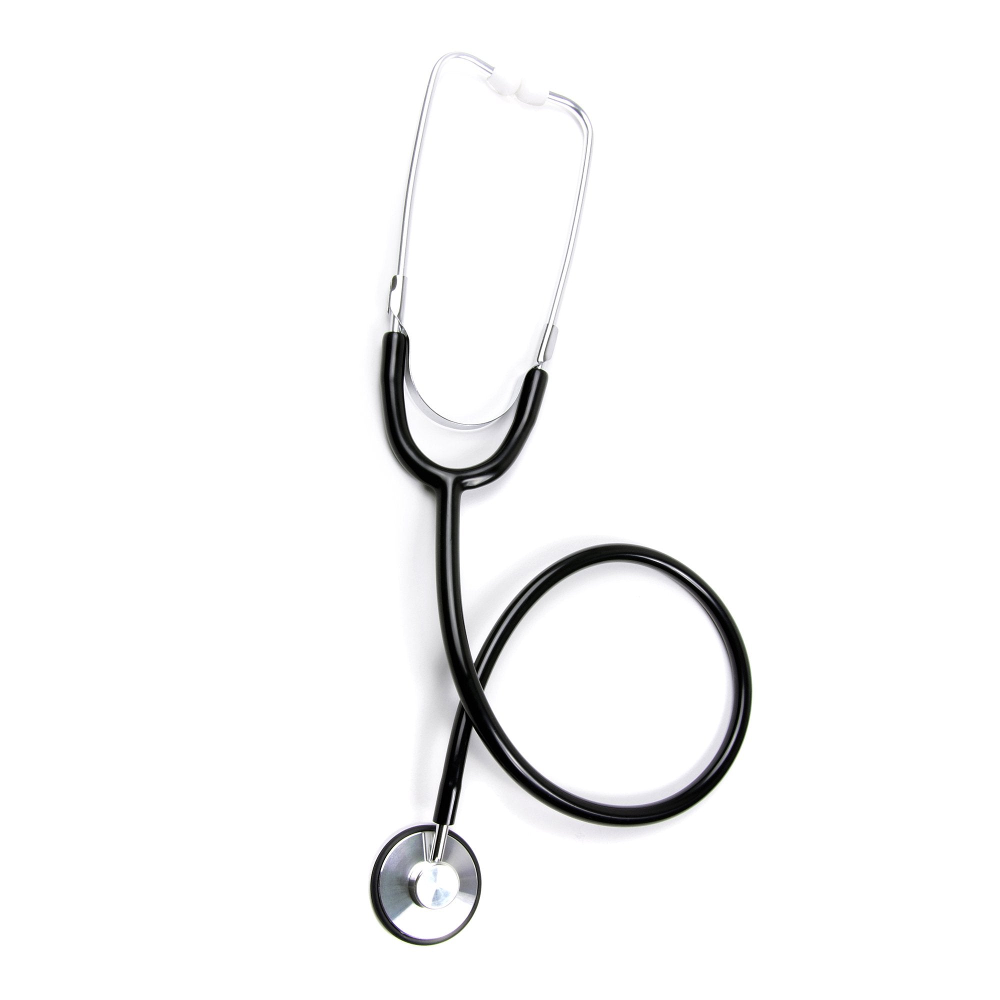 McKesson General Exam Stethoscope-General Exam Stethoscope McKesson Black 1-Tube 21 Inch Tube Single Sided Chestpiece