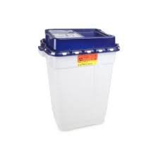 BD Pharmaceutical Waste Container-Pharmaceutical Waste Container Recykleen White Base 26-1/4 H X 20 W X 14-3/4 D Inch Vertical Entry 19 Gallon
