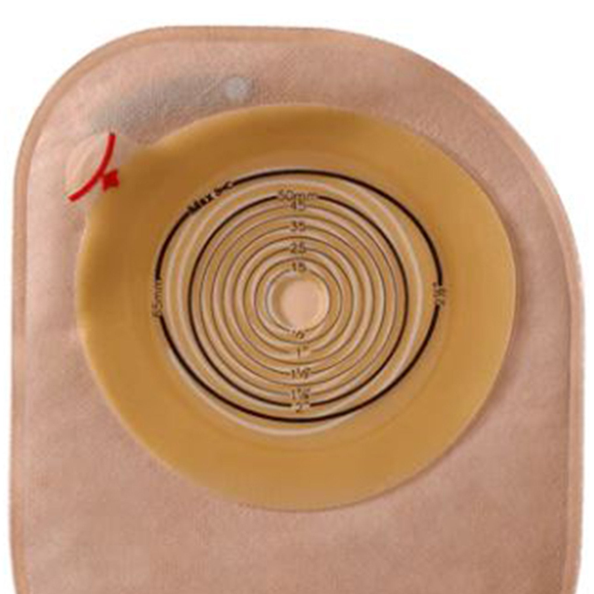 Assura Flat MAXI One-Piece Drainable Ostomy Pouch, 11 Inch Length, 10 to 70 mm Stoma-"Ostomy Pouch Assura EasiClose One-Piece System 11 Inch Length Flat, Trim to Fit 10 to 70 mm Stoma Drainable"