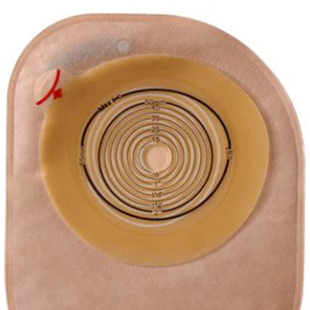 Assura Flat MAXI One-Piece Drainable Ostomy Pouch, 11 Inch Length, 10 to 70 mm Stoma-"Ostomy Pouch Assura EasiClose One-Piece System 11 Inch Length Flat, Trim to Fit 10 to 70 mm Stoma Drainable"