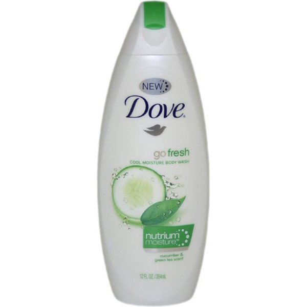 Dove Cool Moisture Body Wash-Body Wash Dove Cool Moisture Liquid 12 oz. Bottle Cucumber Green Tea Scent