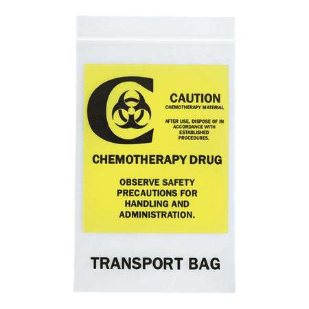 RD Plastics Chemotherapy Transport Bag-Chemo Drug Transport Bag RD Plastics Clear Plastic 6 X 9 Inch