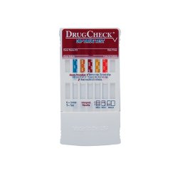 DrugCheck Dip 10-Drug Panel Drugs of Abuse Test-"Drugs of Abuse Test Kit DrugCheck Dip Drug Test AMP, BAR, BUP, BZO, COC, MTD, OPI, OXY, PCP, THC 25 Tests CLIA Waived"