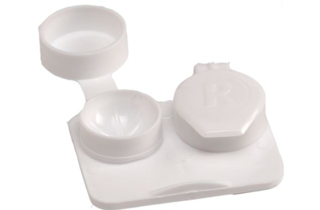 HilcoVision™ White Contact Lens Case - Pharmaceuticals>Pharmacy Supplies>Pharmaceutical Accessories - Wilson Ophthalmic Corp