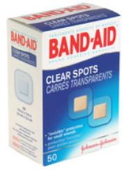 Band-Aid� Adhesive Spot Bandage-Adhesive Spot Bandage Band-Aid� 7/8 X 7/8 Inch Plastic Square Clear Sterile