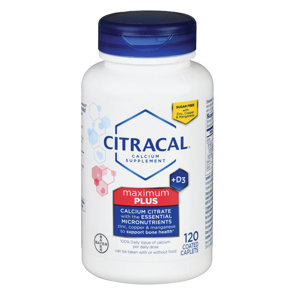 Citracal� Max Calcium / Vitamin D Joint Health Supplement-Joint Health Supplement Citracal� Max Calcium / Vitamin D 315 mg - 250 IU Strength Caplet 120 per Bottle